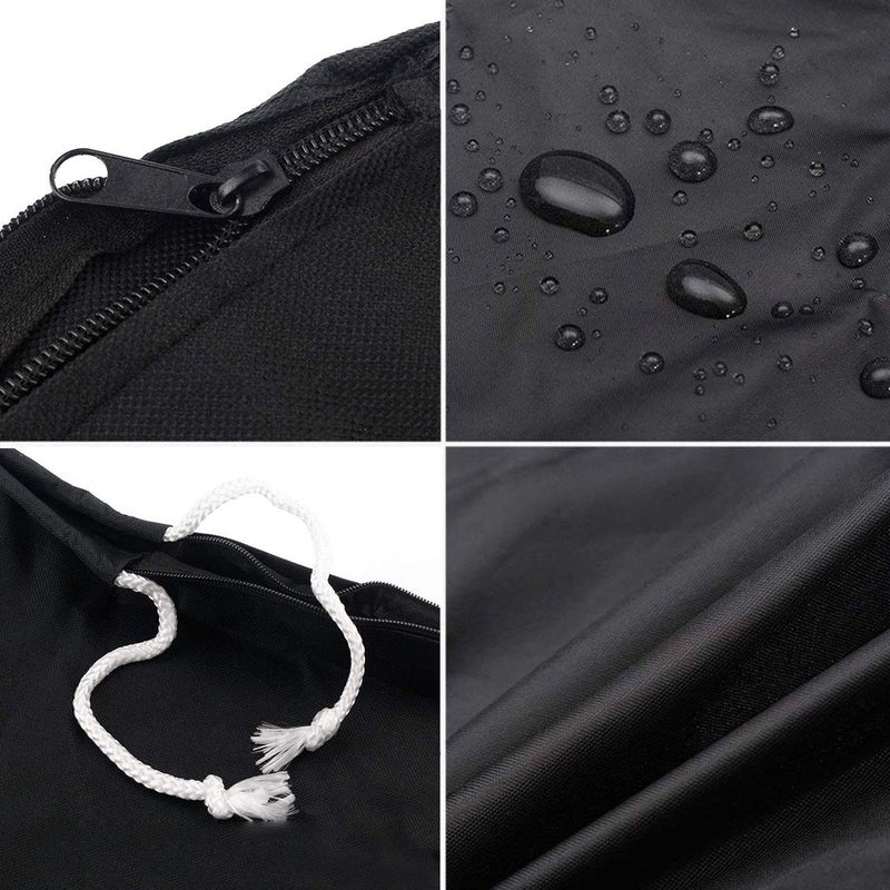 Coverify Outboard Motor Cover - Waterproof UV-Resistant Protection for Off-Season Storage, Boat Motor Cover with Windproof Strap, Boat Engine Cover Fits up to 250-350 HP, Black - Image 4